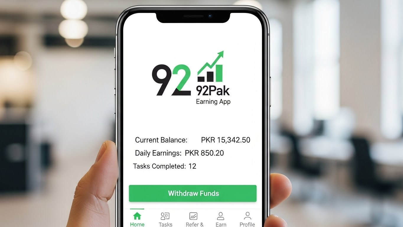 92Pak Earning App – Daily Rewards, Bonuses & Games